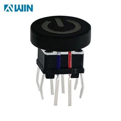 照光されたレッドブルー LED タクトスイッチ