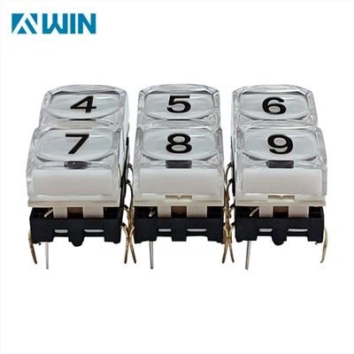 TV スイッチャー 照光式押しボタン