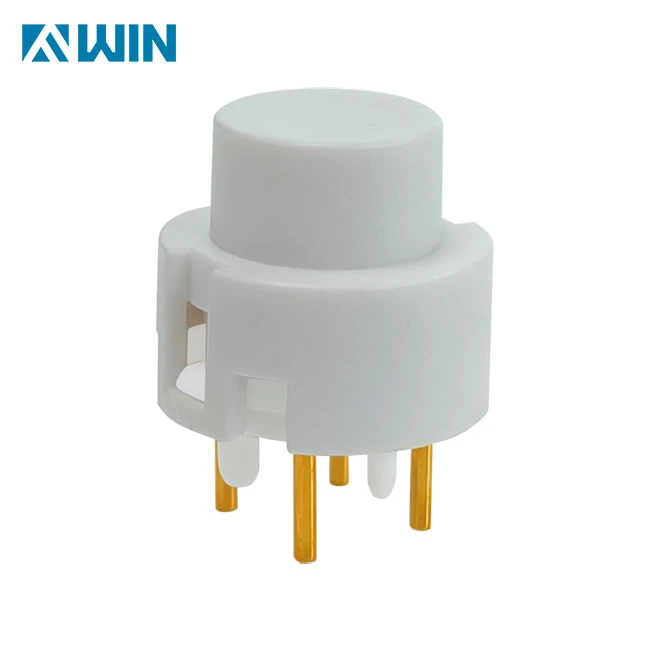 SPST Green Round Keypad Switch