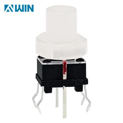 クリアキャップ付き照らされたタクトスイッチ